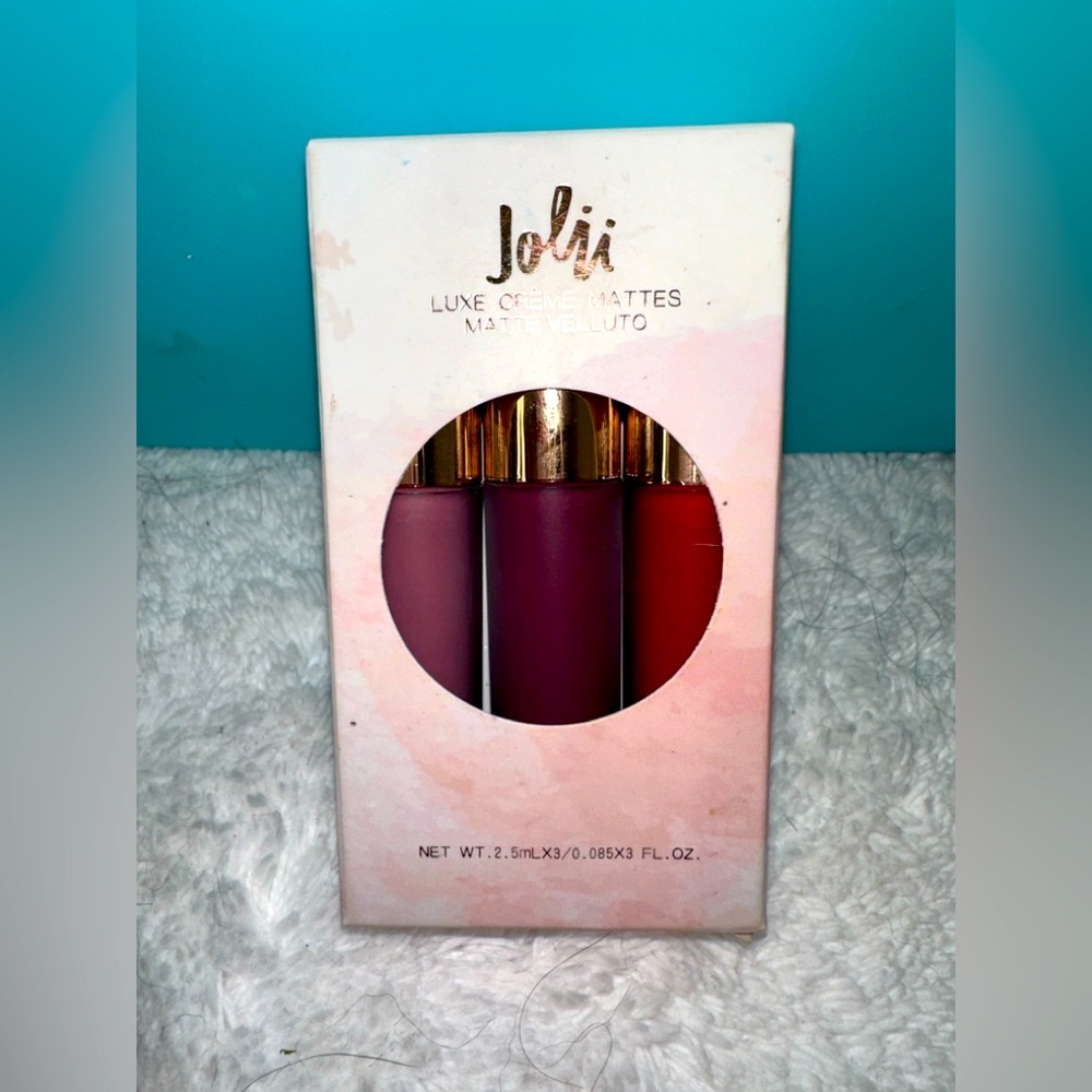JOLII COSMETICS Luxe Crème MATTE TRIO in SCURO, LILLA & AMORE 2.5ml Each - NIB